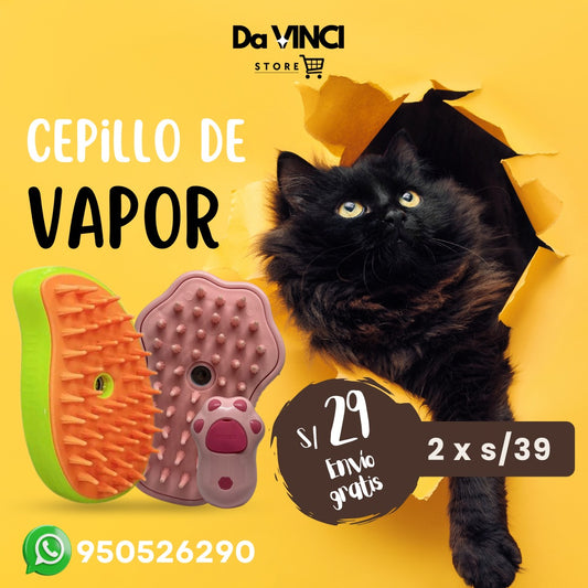 Cepillo a Vapor para mascotas